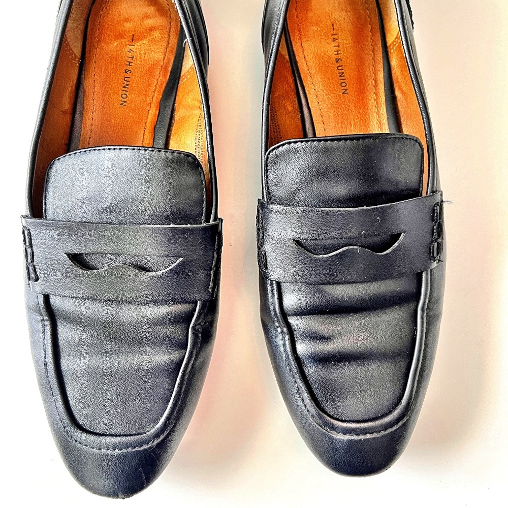 14th and Union black Leather Loafer